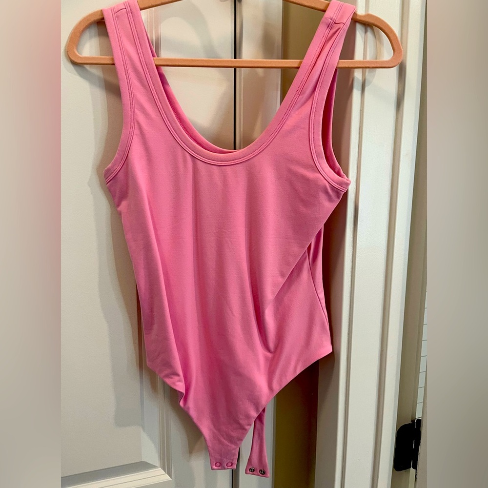 Pink Sleeveless Bodysuit NUUDS limited edition bubblegum pink